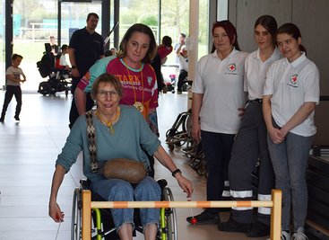Auch beim "Tag der Begegnung" in Massenbachhausen präsentierte sich das Projekt "Teilhabe durch Sport" mit einem Mitmachangebot.