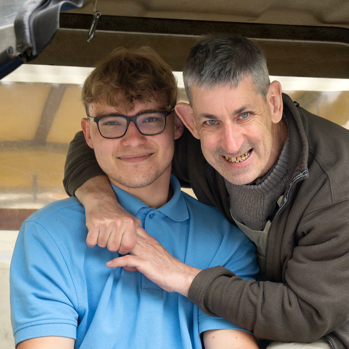 Mitarbeiter und Klient