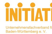 Foto zeigt den Schriftzug "Die Initiative" und den Zusatz "Unternehmensfachverband für Teilhabe in Baden-Württemberg e.V.