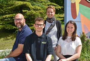 Arbeiteten Hand in Hand mit dem Ziel allgemeiner Arbeitsmarkt: Jens Bernhard, Tim Walde, Ute Winterbauer, Lena Hört (v.l.).