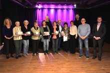 Ehrung langjähriger Ehrenamtlicher auf der fideljo-Bühne