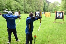 Auf dem Gelände des BSC Neckargerach fand erstmals ein „Schnuppertag Bogenschießen“ von Special Olympics Baden-Württemberg statt.