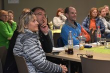 Im Kultur- und Begegnungszentrum kamen dazu Vertreterinnen und Vertreter verschiedener kooperierender Vereine und der Stadt Mosbach sowie Athletinnen und -Athleten, Unified-Partner, weitere Unterstützerinnen und Unterstützer des Projekts zusammen.