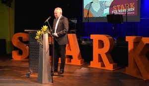 Martin Adel beim Neujahrsempfang 2024 der Johannes-Diakonie